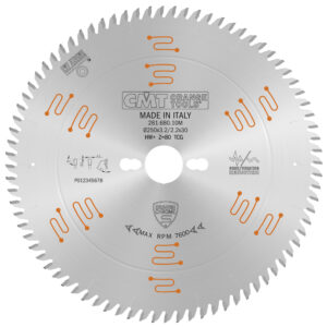 CMT Sagblad 281 Chrome HM 250x3,2x30 Z=80 5° TCG