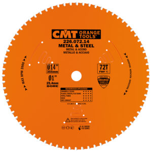 CMT DRY CUT BLADE HW 355x2,2/1,8x25,4 Z=72 8°FWF