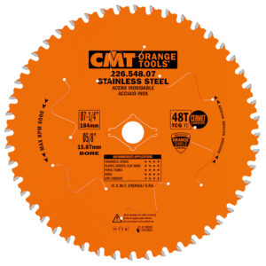 CMT 226 Dry-cut sagblad RUSTFRITT stål 184x1,6x15,8 Z=48 0°FWF