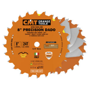 CMT PRECISION DADO SAW BLADE 8" D=200x15,87 6,35-22,2 mm  Z=24 F