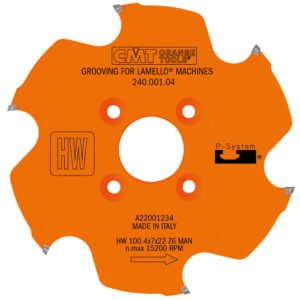 CMT Freseblad HM for Lamello P-system Zeta maskin