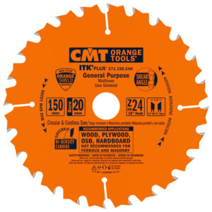 CMT Sagblad 271 HM Supertynn Kløv 150x1,5x20 Z=24 20° ATB 10°+8°