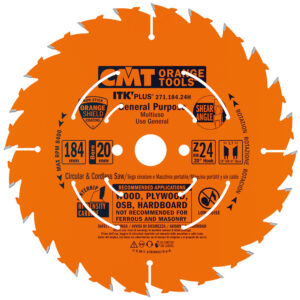 CMT Sagblad 271 HM Supertynn Kløv 184x1,7x20 Z=24 20° ATB 10°+8°