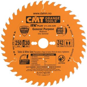 CMT Sagblad 271 HM Supertynn Kløv/kapp 250x2,4x30 Z=42 18° ATB 10