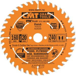 CMT Sagblad 272 HM Ø160x1,8x20 Z=40 16° 10°ATB 8°AKS