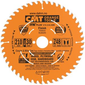 CMT Sagblad 272 HM Ø210x1,8x30 Z=48 18° 15°ATB 8°AKS