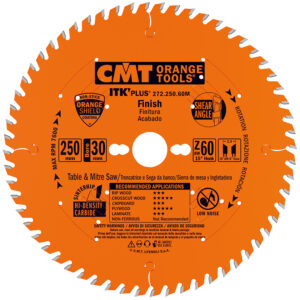 CMT Sagblad 272 HM Ø250x2,4x30 Z=60 15° 10°ATB 8°AKS
