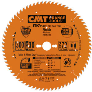 CMT Sagblad 272 HM Ø300x2,6x30 Z=72 15° 10°ATB 8°AKS