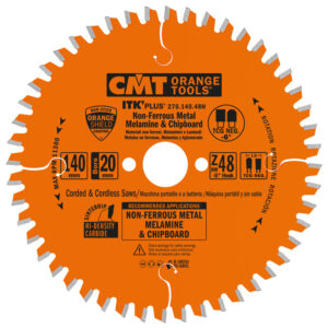 CMT Sagblad 276 HM 140x1,8x20 Z=48 -6° TCG
