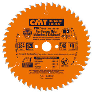 CMT Sagblad 276 HM 184x1,8x20 Z=48 -6° TCG
