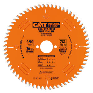 CMT Sagblad HM Ø200x3,2 d-30 Z=64 TCG