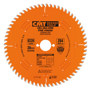 CMT Sagblad HM Ø220x3,2 d-30 Z=64 TCG