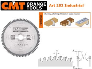 CMT Sagblad 283 HM 220x30x3,2 Z=64 Neg, 40G ATB