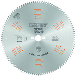 CMT Sagblad 285 Chrome HM 350x3,5x30 Z=108  5°  15°ATB Kapp
