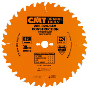 CMT Sagblad 286 byggblad HM 350x3,2x30 Z=24