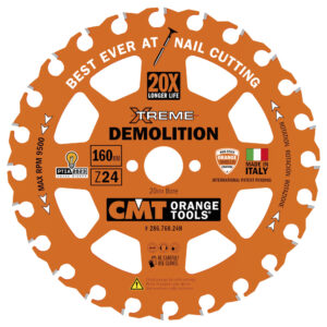 CMT Sagblad 286 byggblad HM 160x2,3x20 Z=24 ATB DEMOLITION