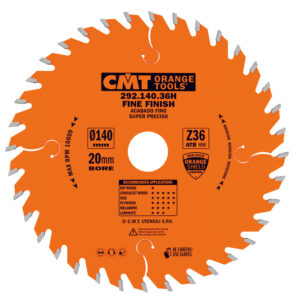 CMT Sagblad 292 HM 140x2,4x20 Z=36  15° 15° ATB kapp