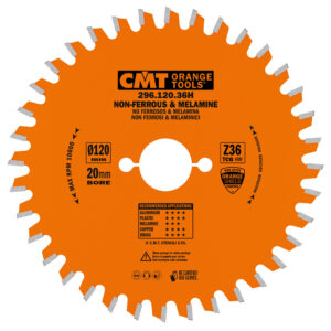 CMT Sagblad HM 120X1.8/1.2X20 Z36 TCG -6°