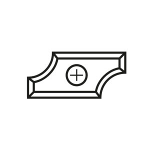 VENDESKJÆR        HM R2 19.5X9X1.5