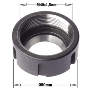 ER32 CLAMPING NUT W/BEARING  M40X1,5  RH