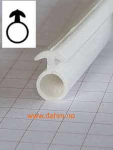 Tetningslist FS 4B silicon Ø 6 mm, hvit, Anker 100 m