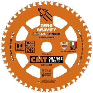 CMT Sagblad 251 165x1,8x20 Z=48 ATB Zero Gravity Extreme finish