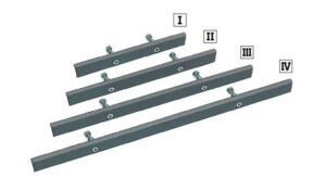 Monteringsskinne rett 530 mm