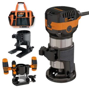 CMT 12 overfres 710 W sett med 2 fresebaser og bag