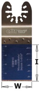 CMT OMM12-X50 – Multiverktøy sagblad BIM for tre og metall – 34 × 40 mm – 50 stk.